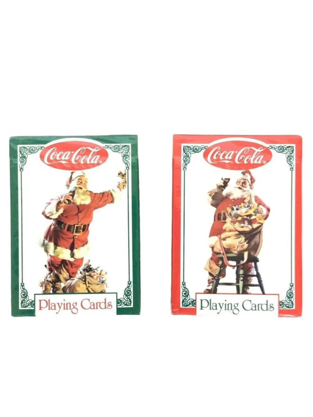 Coca-Cola Santa Claus Ltd Edition 1994 Playing Cards Double Deck Collectible Tin